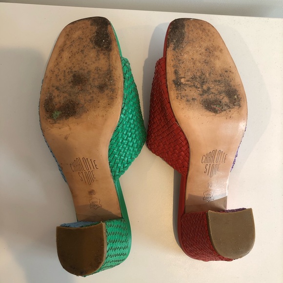 Charlotte Stone Multi-Color Lenu Heel in Size 10 - Worn handful of times! - Picture 10 of 13